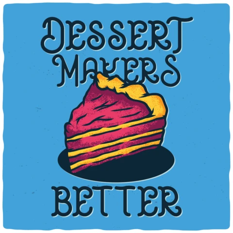 Modelo de design de camiseta de bolo