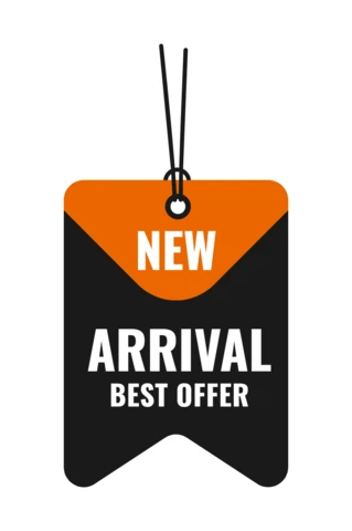 Nieuwkomer label verkoop banner ontwerpsjabloon