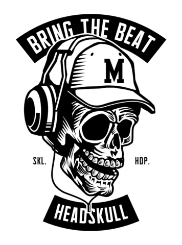 Bring the beat tişört tasarım şablonu