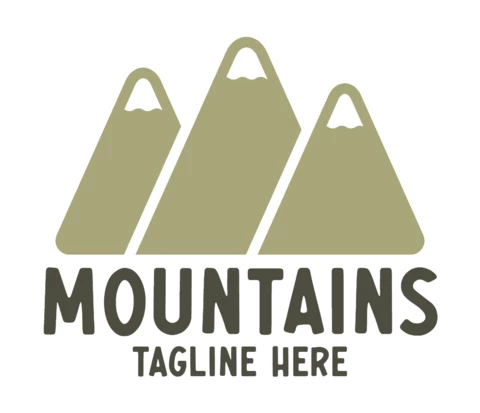Mountains Outdoor Logo Template Design