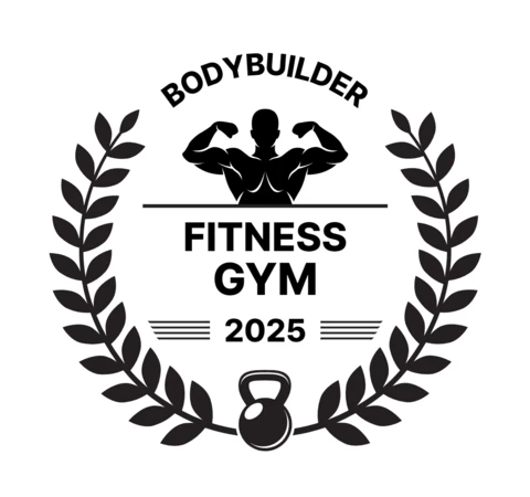 Plantilla de diseño de logotipo de gimnasio culturista
