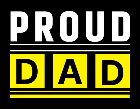 Papá orgulloso plantilla de diseño de camiseta