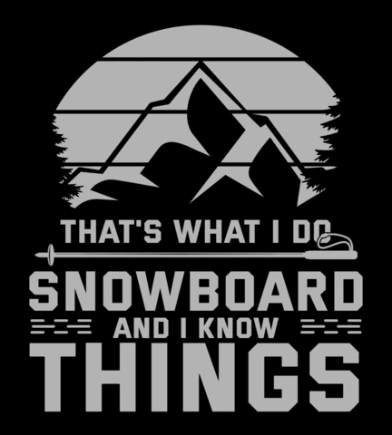 Modèle de t-shirt vintage de snowboard