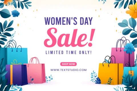 Women's Day Shopping Sale Design Template - Limited Time Offer!
