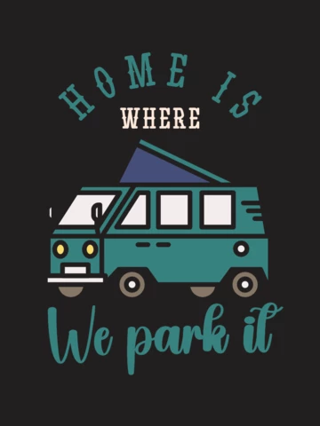 Road Trip Camping T-shirt Template Design