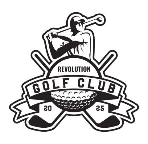 Plantilla de diseño de logotipo de club de golf