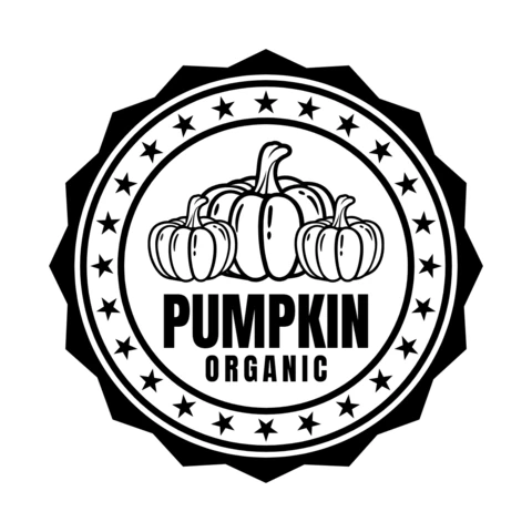Organic Pumpkin Logo Design Template