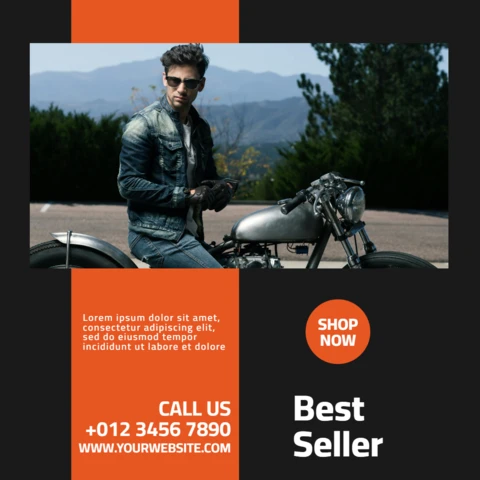 Black And Red Impactful Instagram Ad Post Design Template