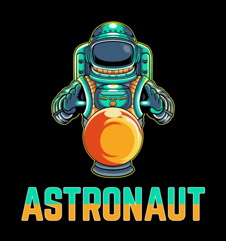 Astronout Astronomer Logo Design Template