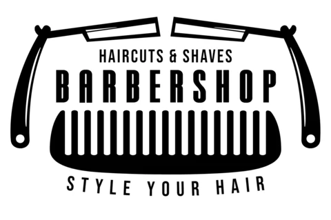 Modèle de logo de salon de coiffure