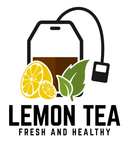 Design de modelo de logotipo de chá de limão fresco e saudável