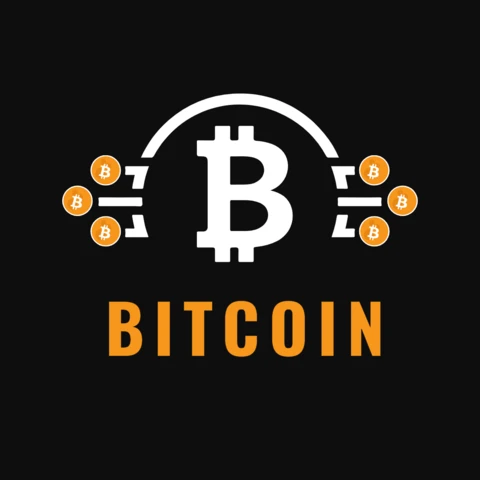 Bitcoin Cryptocurrency T-Shirt Design Template