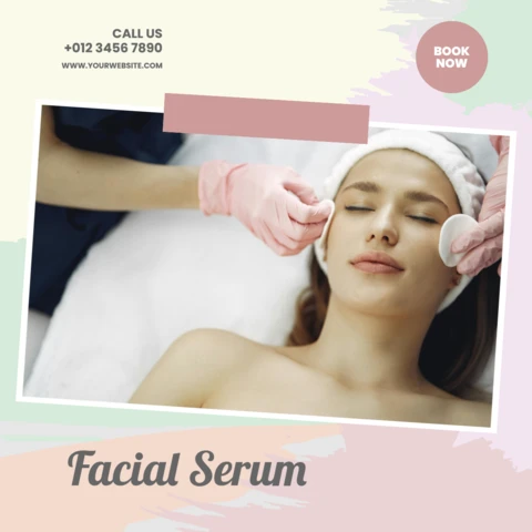 Modelo de design de postagem promocional do Instagram para centro de spa em tons pastel fofos