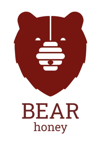 Oso plantilla de diseño de logotipo de colores