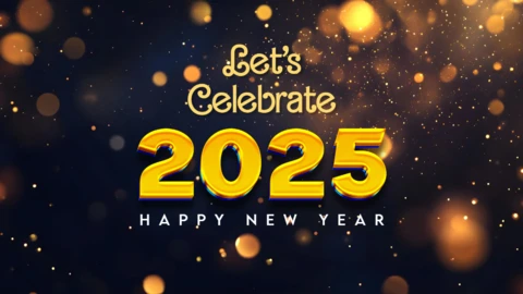 2025 modèle de conception de célébration festive et vibrante du nouvel an