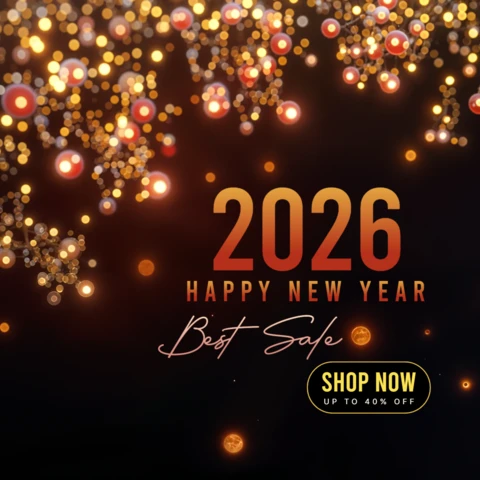 New Year 2026 Sparkling Lights Sale Design Template