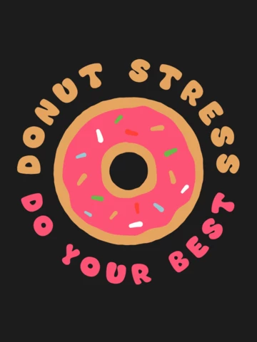 Modèle de t-shirt de donut motivant