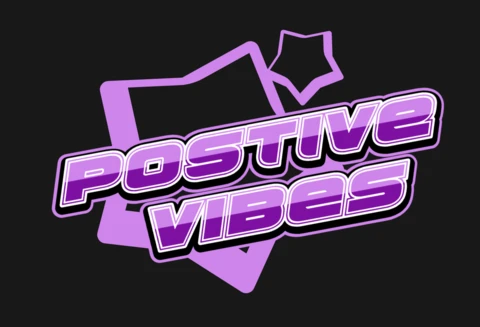 Plantilla de diseño de camiseta con declaración de vibras positivas y gráficos uplifting con acentos geométricos.