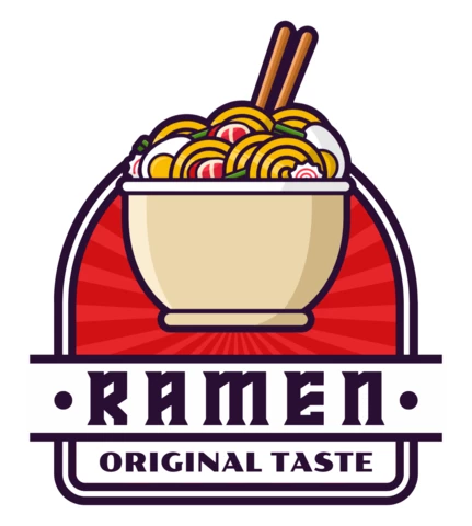 Modèle de logo Ramen