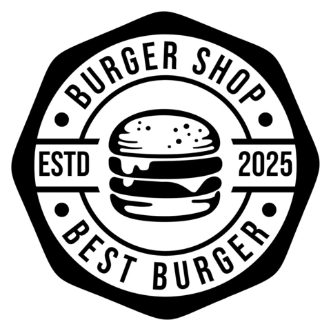 Burger Shop Logo Design Template