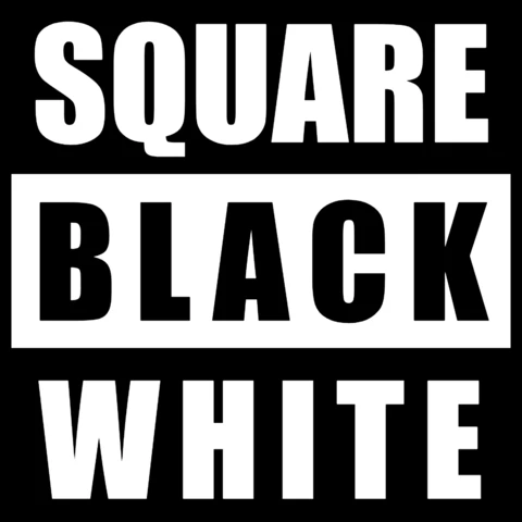 Square Black and White Design Template