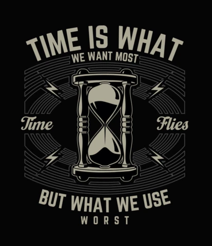 Time Vintage T-shirt Design Template
