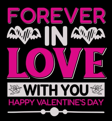 Valentine's Day Love Design Template with Bold Typography and Artistic Elements