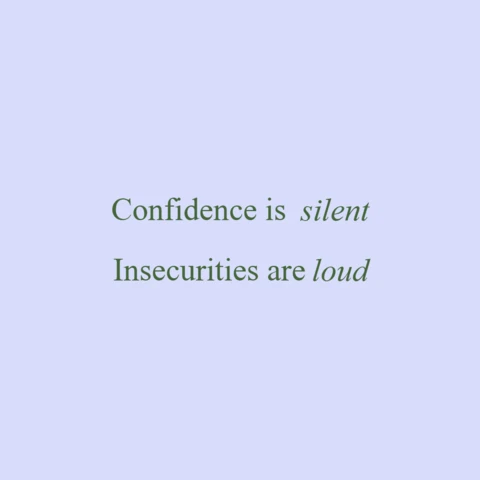 Silent Confidence Quote Instagram Post Design Template