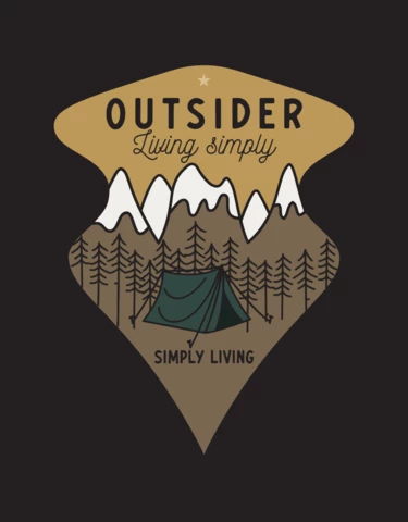 Outdoor Adventure Badge Template Design