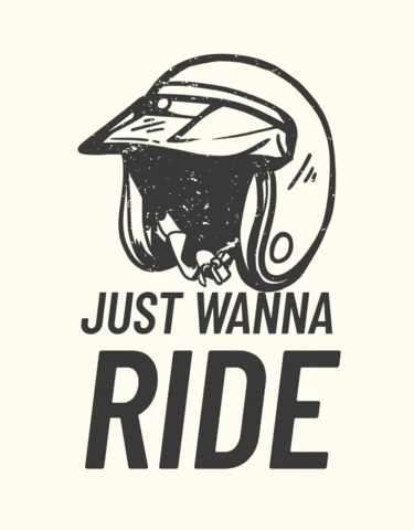 Motorcycle Helmet Vintage T-shirt Design Template
