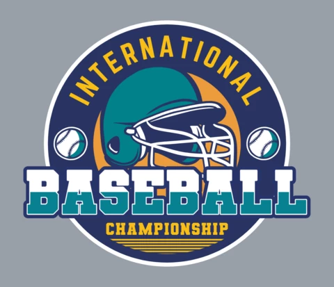 Baseball Championship Vintage Logo Design Template