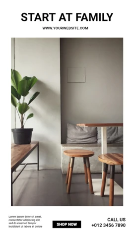 Bright Minimalist Commercial Social Media Story Post Design Template
