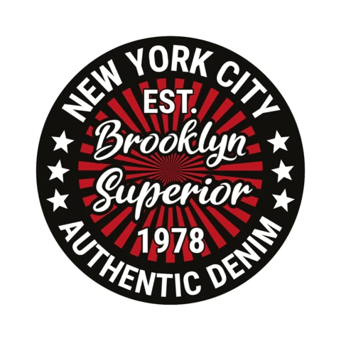 Brooklyn Superior Typography T-Shirt Design Template