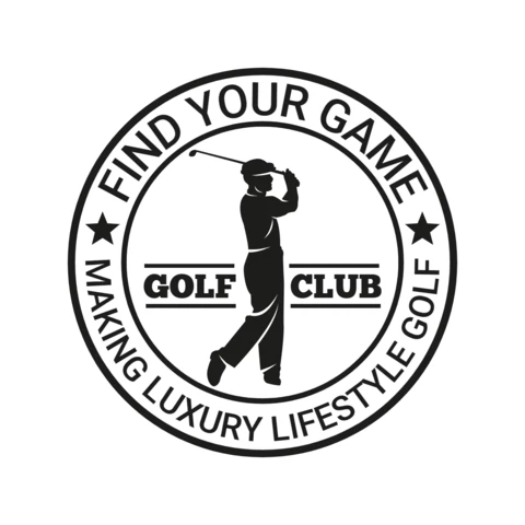Szablon projektu logo sportowego turnieju klubu golfowego
