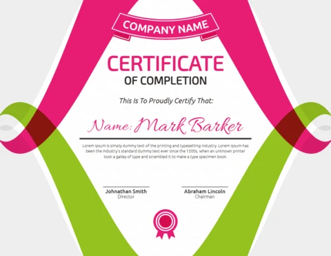 Corporate Company Certificate Post Design Template