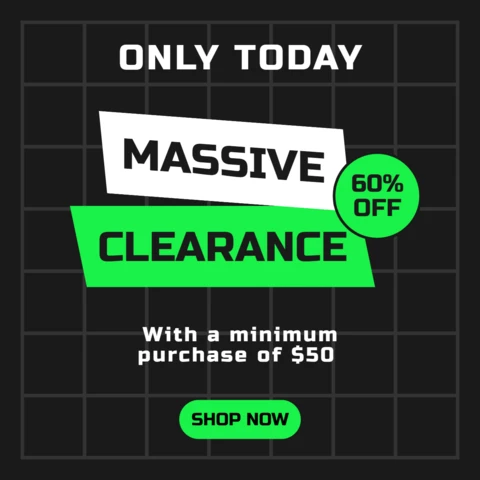 Menswear Clearance Social Media Advertisement Design Template