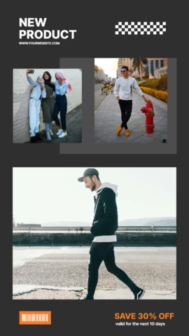 Fashion Store New Product Social Media Story Design Template