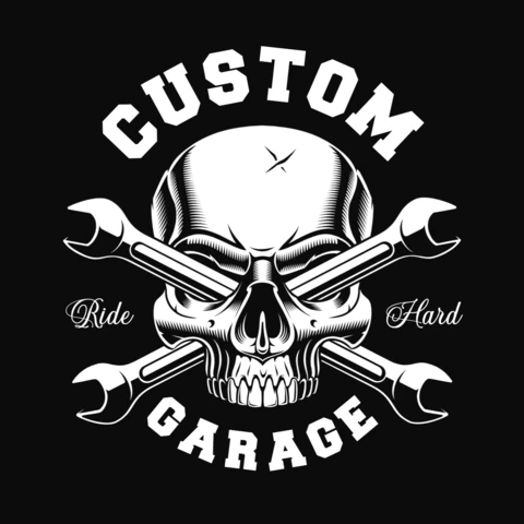 Calavera con llaves cruzadas plantilla de diseño de camiseta