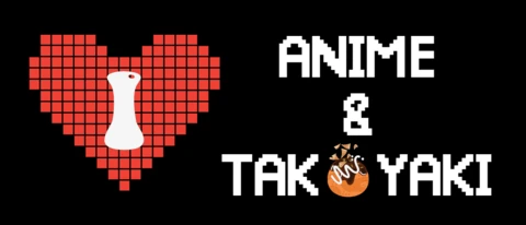Anime And Takoyaki T-shirt Design Template