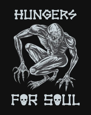 Dark Fantasy Design Template: 'Hunters for Soul' Graphic Art
