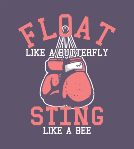 Boxhandschuhe Vintage T-Shirt Design-Vorlage