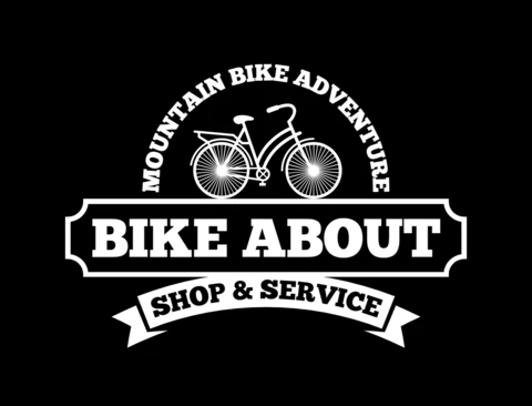 Mountain Bike Shop & Service Logo Design Template