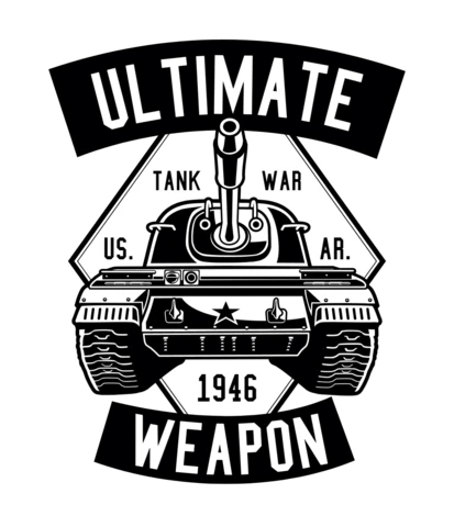 Ultimate Weapon T-shirt Design Template