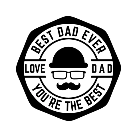 Plantilla de diseño de logotipo para el feliz día del padre