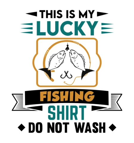 C'est mon modèle de t-shirt de pêche chanceuse