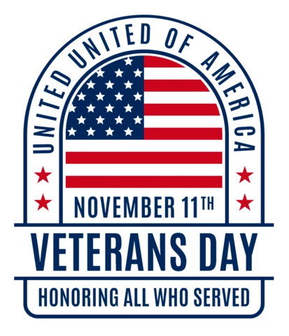 Veteran day united states of america logo design template