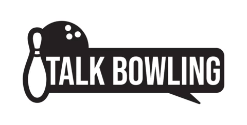 Talk Bowling Logo Design Template Black