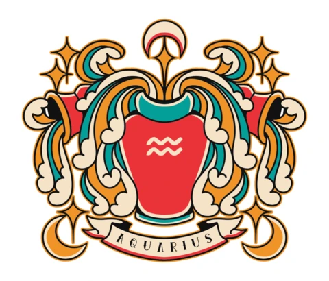 Modèle de design rétro du verso avec des illustrations fantaisistes