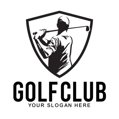 Golf Club Sports Logo Design Template