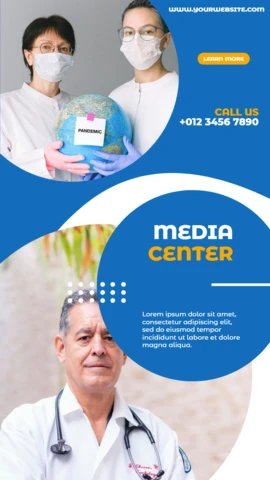 Auffällige medizinische Werbe-Instagram Story Post Design Vorlage